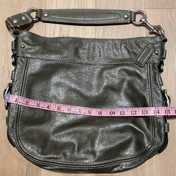Coach Hobo Purse, Paten Leather Metallic - Picture 9 of 10